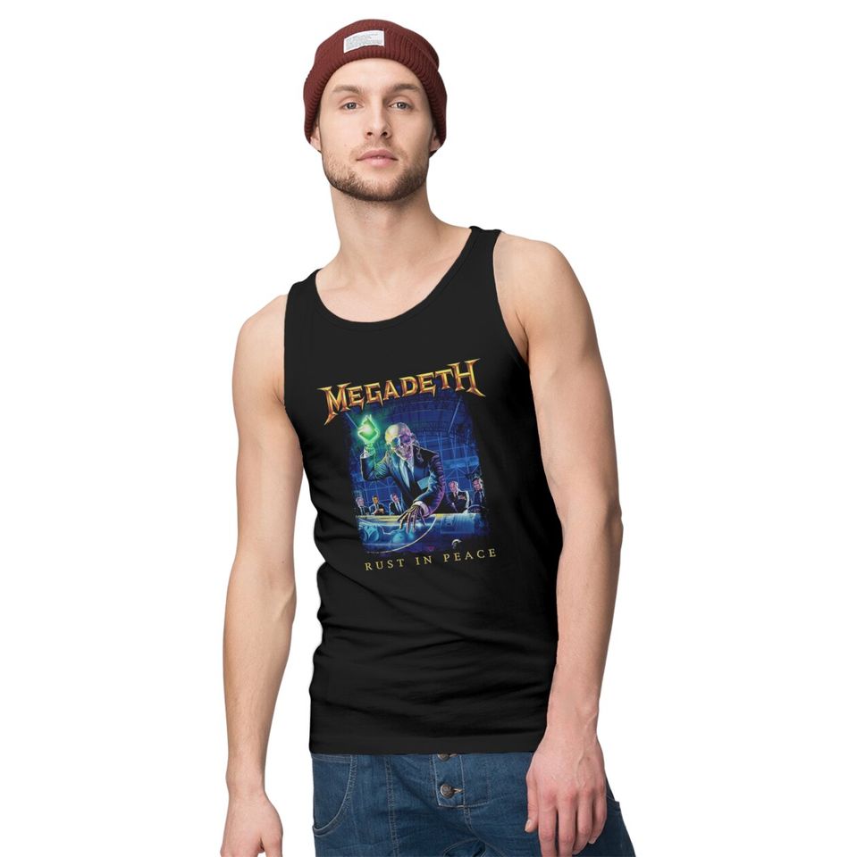 Megadeth Rust In Peace Tracklist Tank Tops