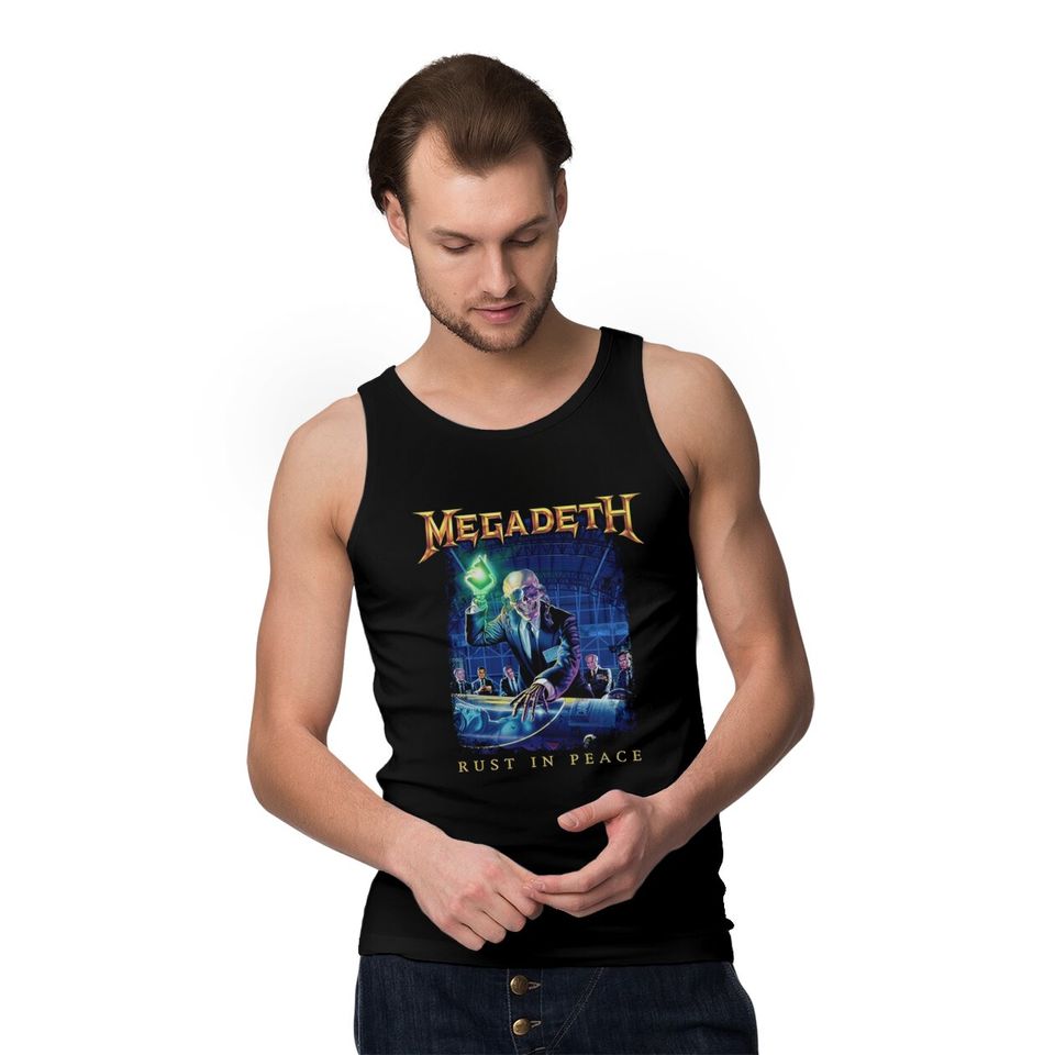 Megadeth Rust In Peace Tracklist Tank Tops