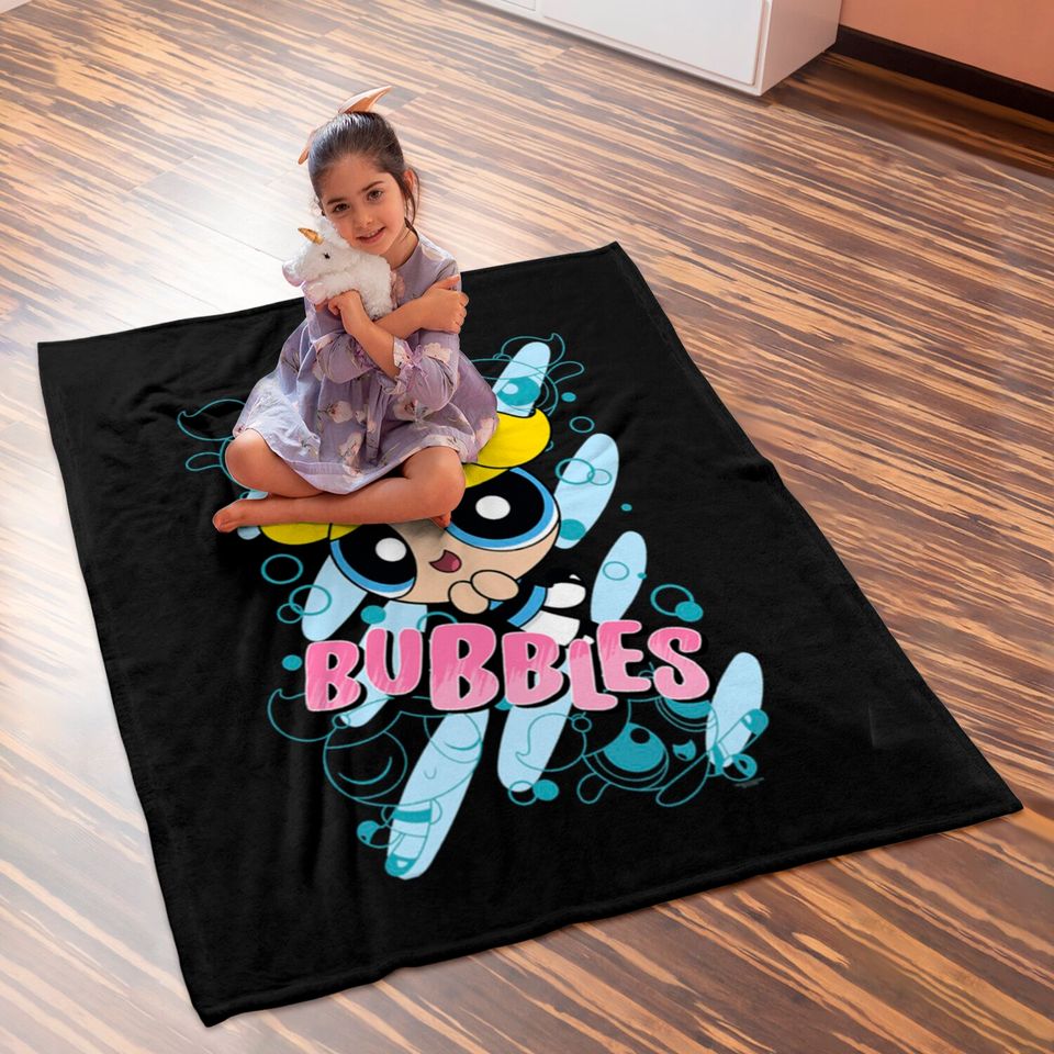 CN The Powerpuff Girls Bubbles Moves Baby Blankets Baby Blankets