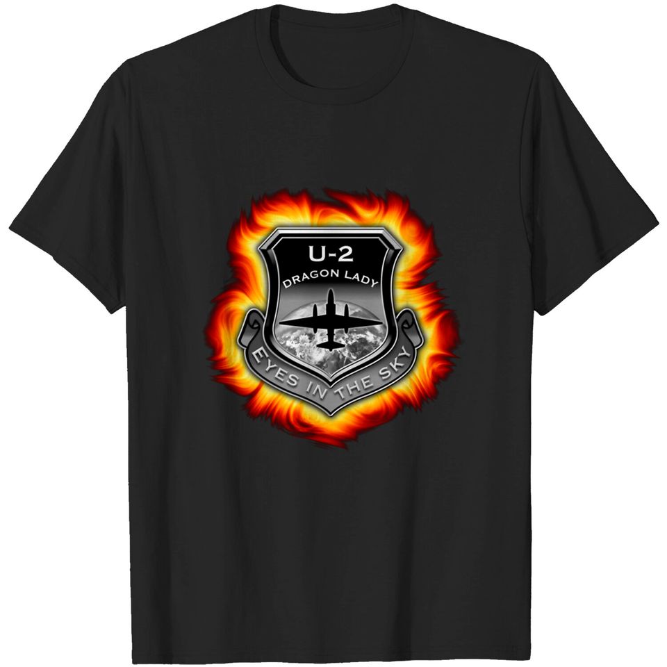 U2 Dragon Lady spy plane fire shield - U2 Dragon Lady - T-Shirt