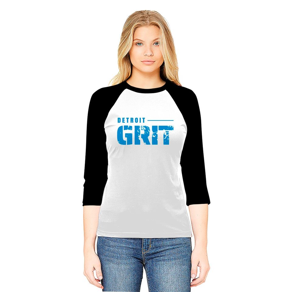 Detroit GRIT - Detroit Lions Baseball Tees