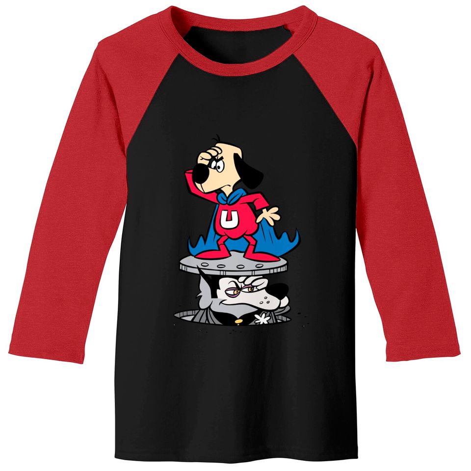 Underdog | Underdog & Riff Raff On Look-Out Baseball Tees