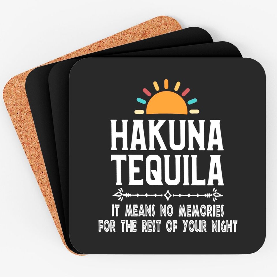 Hakuna Tequila , Disney Coasters, Tequila Coasters, Drinking Around The World Coasters, Epcot Coasters, Bachlorette Party Coasters
