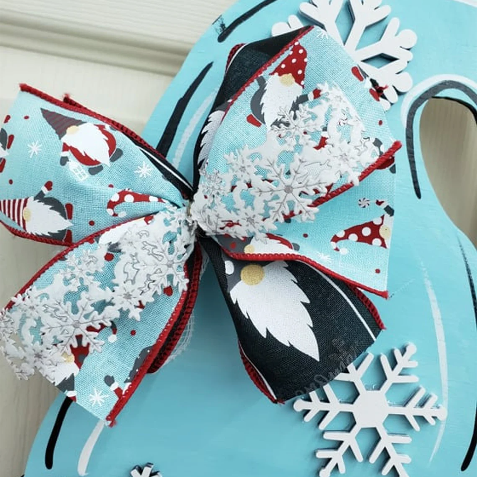 Snowflake, Cocoa, Winter, Gnome, Door Hanger