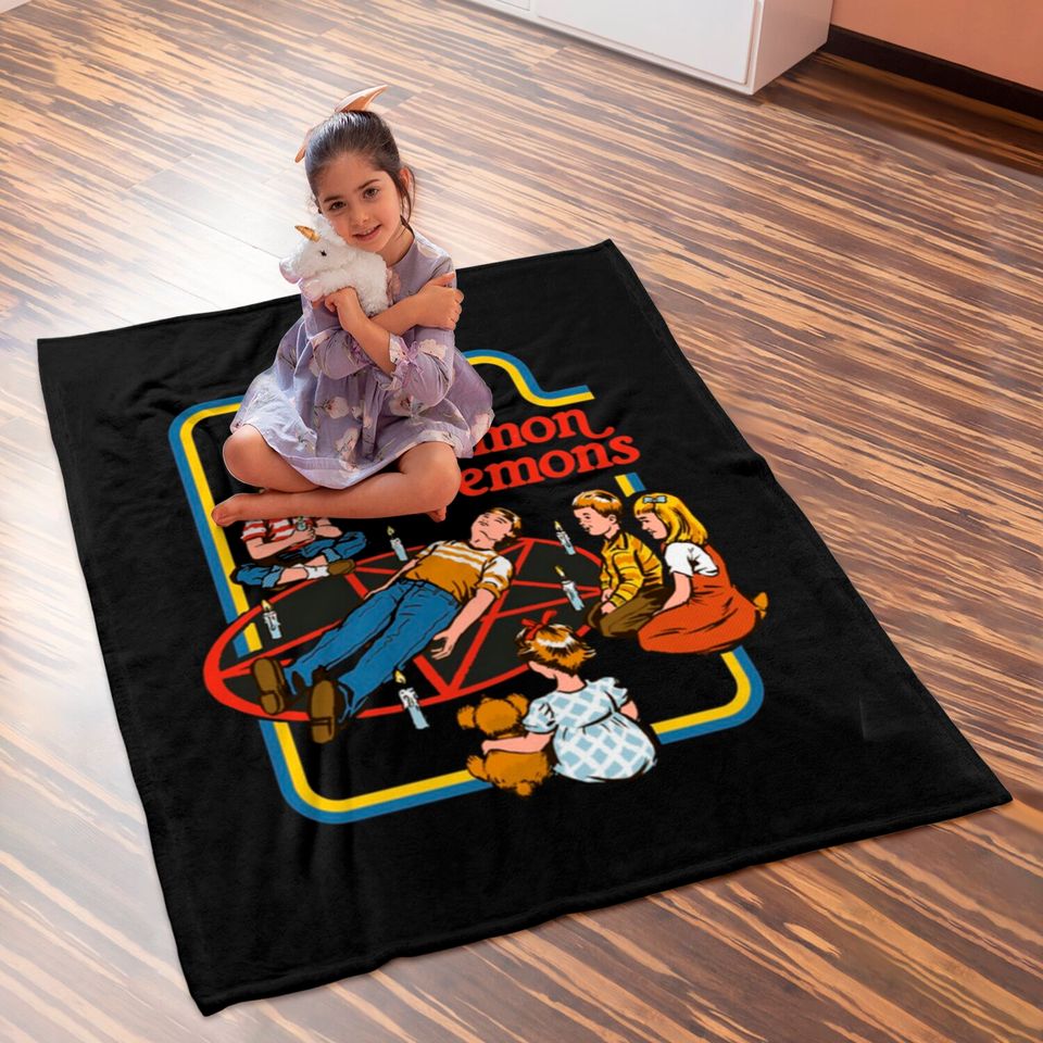 Child Let s Summon Demons Baby Blankets