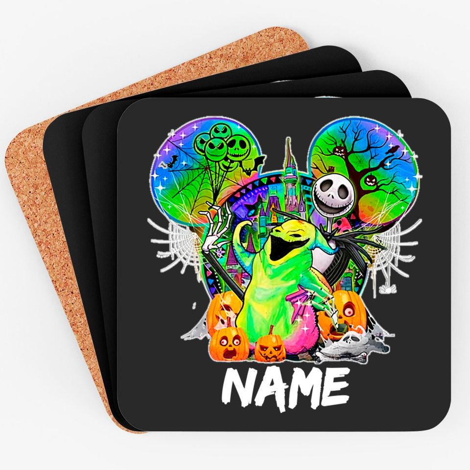 Disney Oogie Boogie Bash 2022 Coasters, Disney Halloween party Coasters
