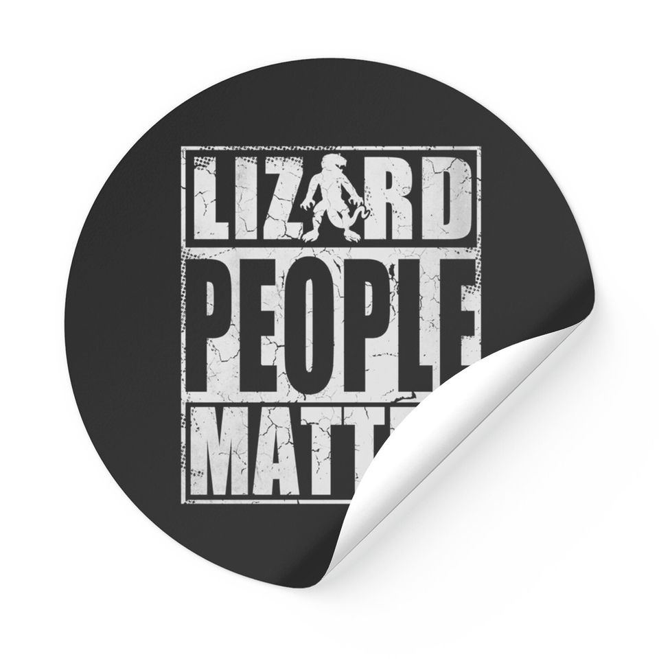 Lizard People Matter Squad Reptilian Stickers