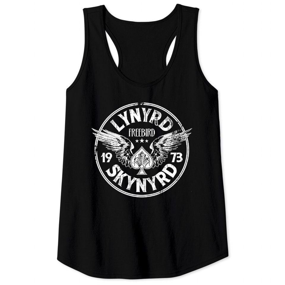 Lynyrd Skynyrd Freebird 1973 Spade Tank Tops