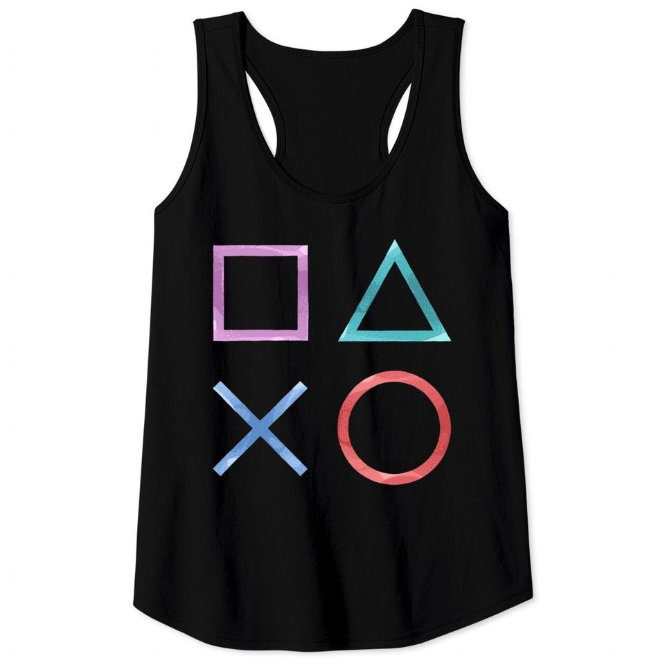 Playstation Symbols - Playstation - Tank Tops