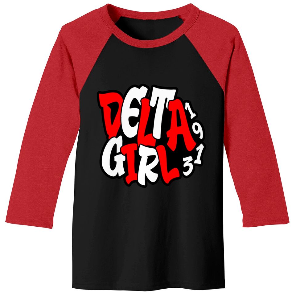 Delta Girl - Delta Sigma Theta - Baseball Tees