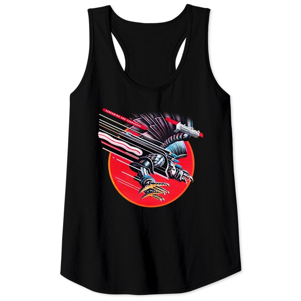 Judas Priest Screaming For Vengeance Rock Tee Tank Tops