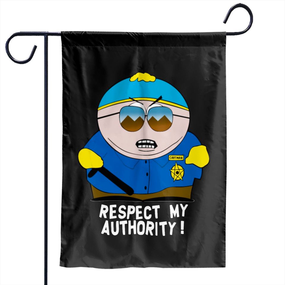 Respect My Authority cool vector funny Garden Flags