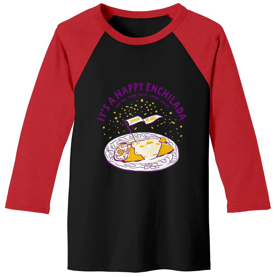 John Prine Happy Enchilada Baseball Tees