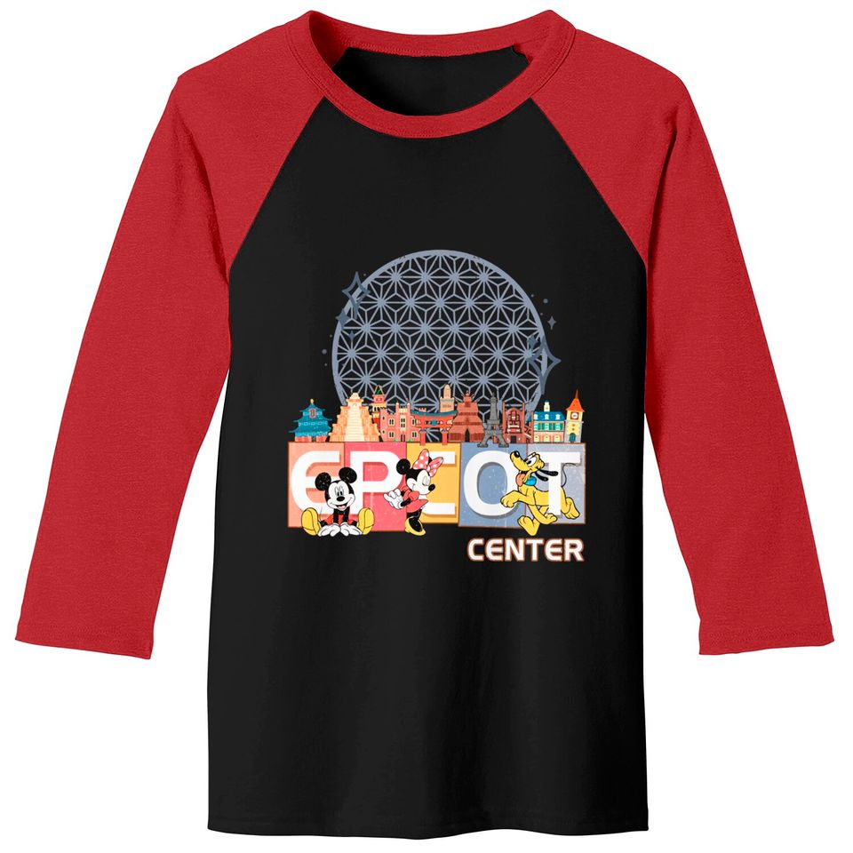 Vintage Epcot Baseball Tees, Disney Epcot Baseball Tees, Epcot Center Baseball Tees