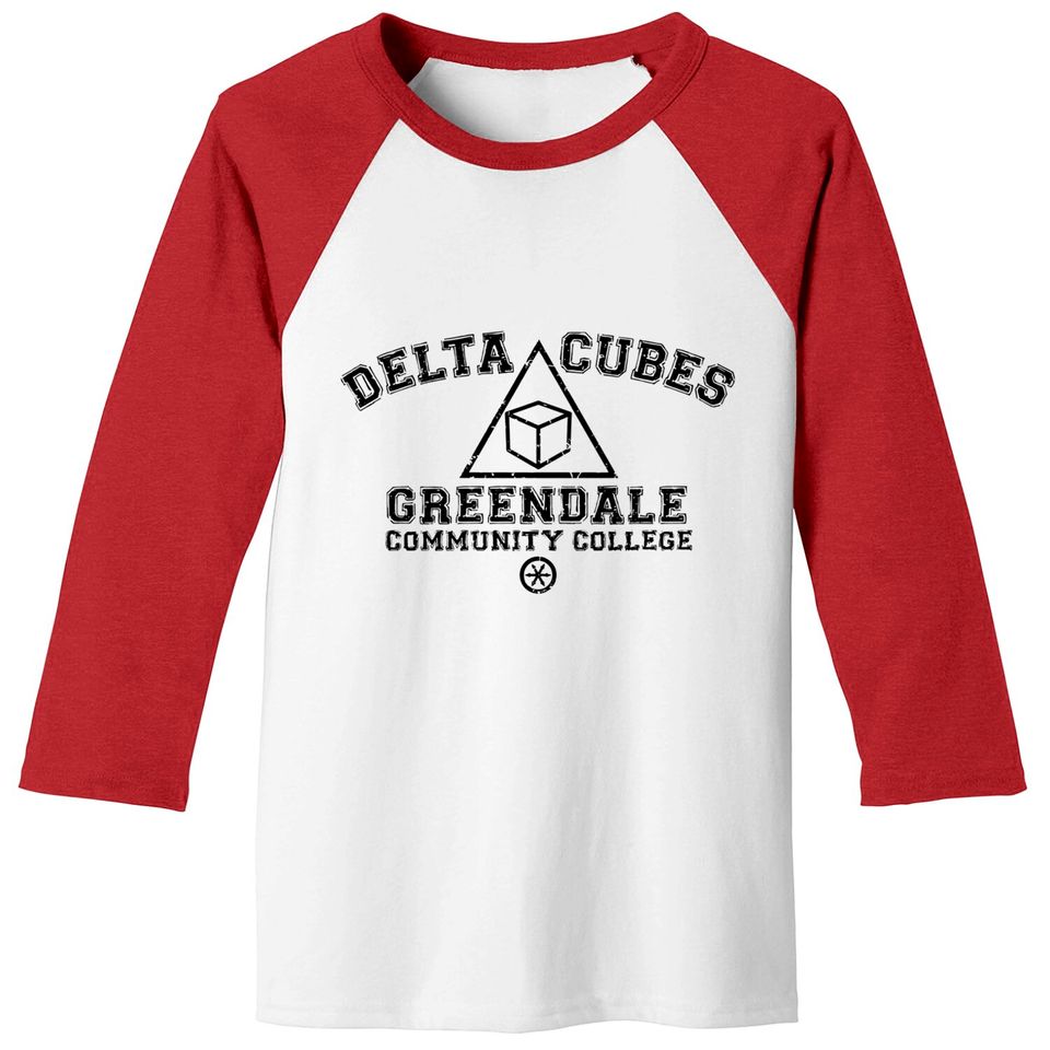 Greendale Delta Cubes Fraternity (dark print) - Community - Baseball Tees