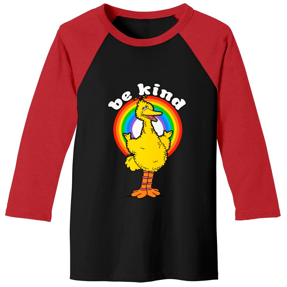 Sesame Street Big Bird Be Kind Baseball Tees