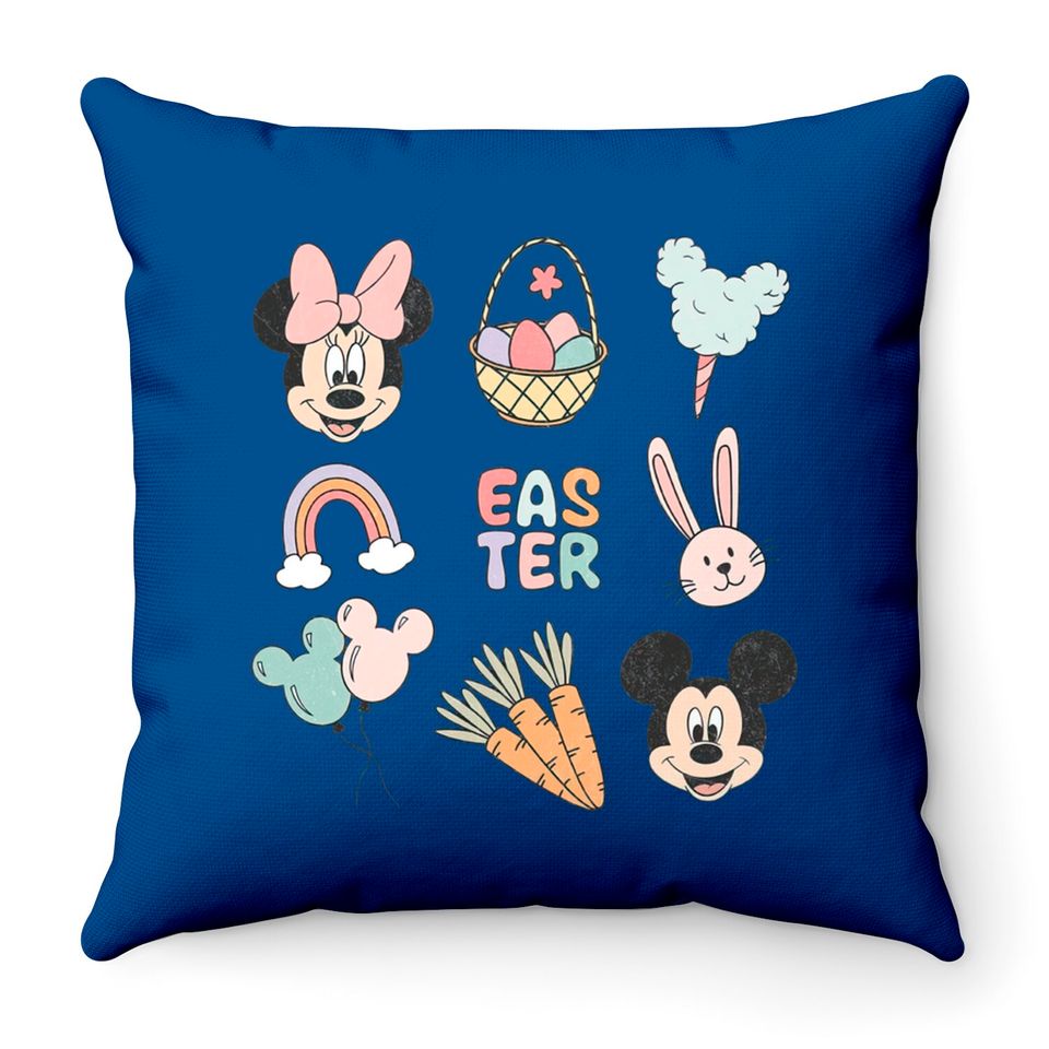 Disney Easter Throw Pillows, Mickey And Friends Easter Throw Pillows