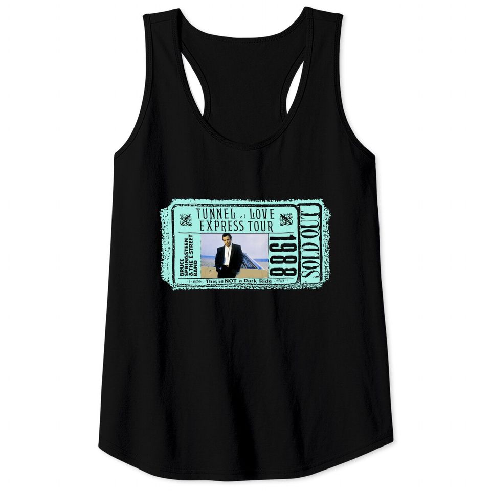Vintage 1988 BRUCE SPRINGSTEEN Tunnel of Love Europe Tour Concert Tank Tops
