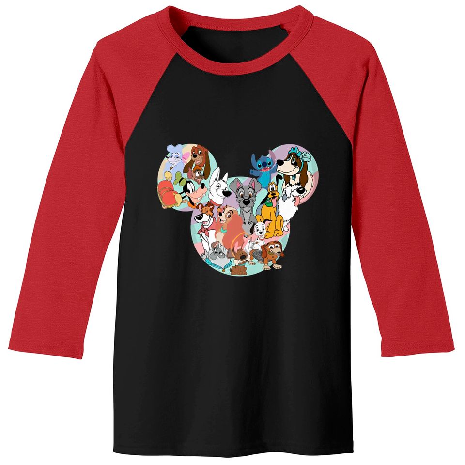 Disney Dogs Baseball Tees| Disney Baseball Tees|  Magic Kingdom Baseball Tees
