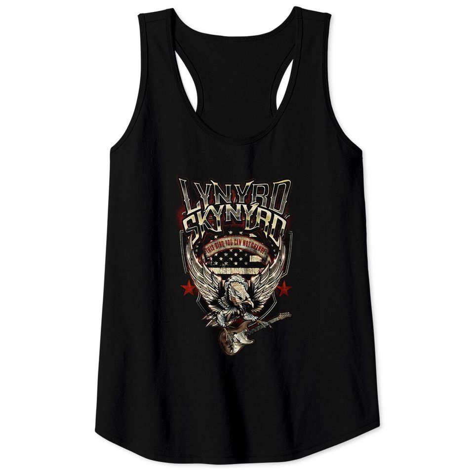 Lynyrd Skynyrd Men's Bird with Guitar Tank Tops