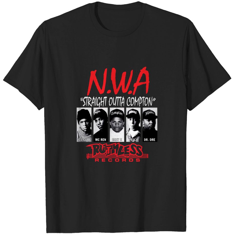 NWA Straight Outta Compton Old School Hip Hop Rap T-shirt