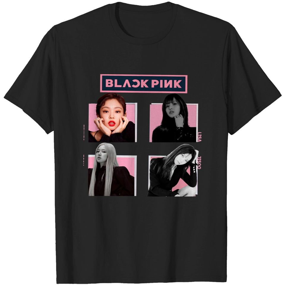 blackpink tshirt, kpop merch shirt, jennie, rose, lisa, jisoo, blackpink tee shirt