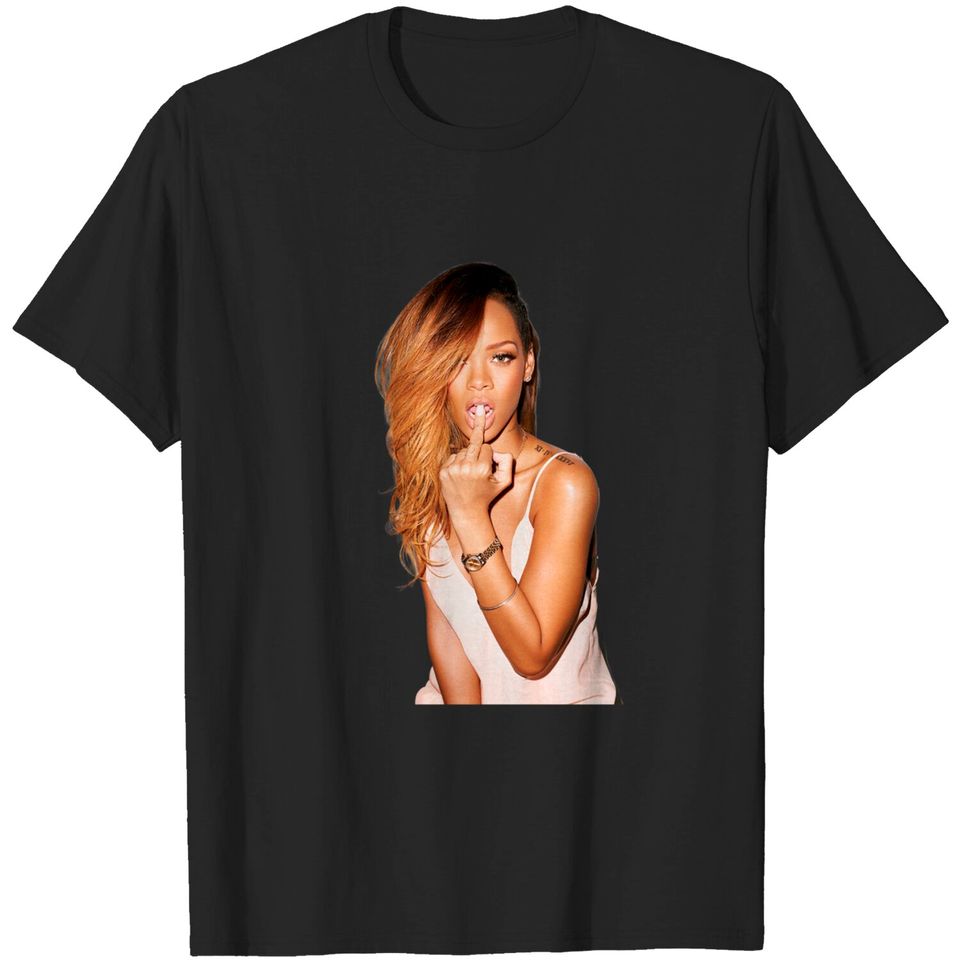 Rihanna Middle Finger Tshirt | Rihanna Graphic Tee