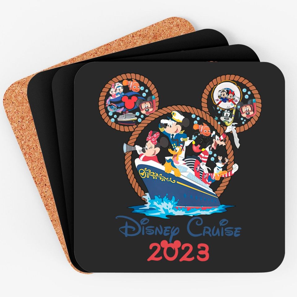 Disney Cruise 2023 Coasters, Mickey Cruise Coasters