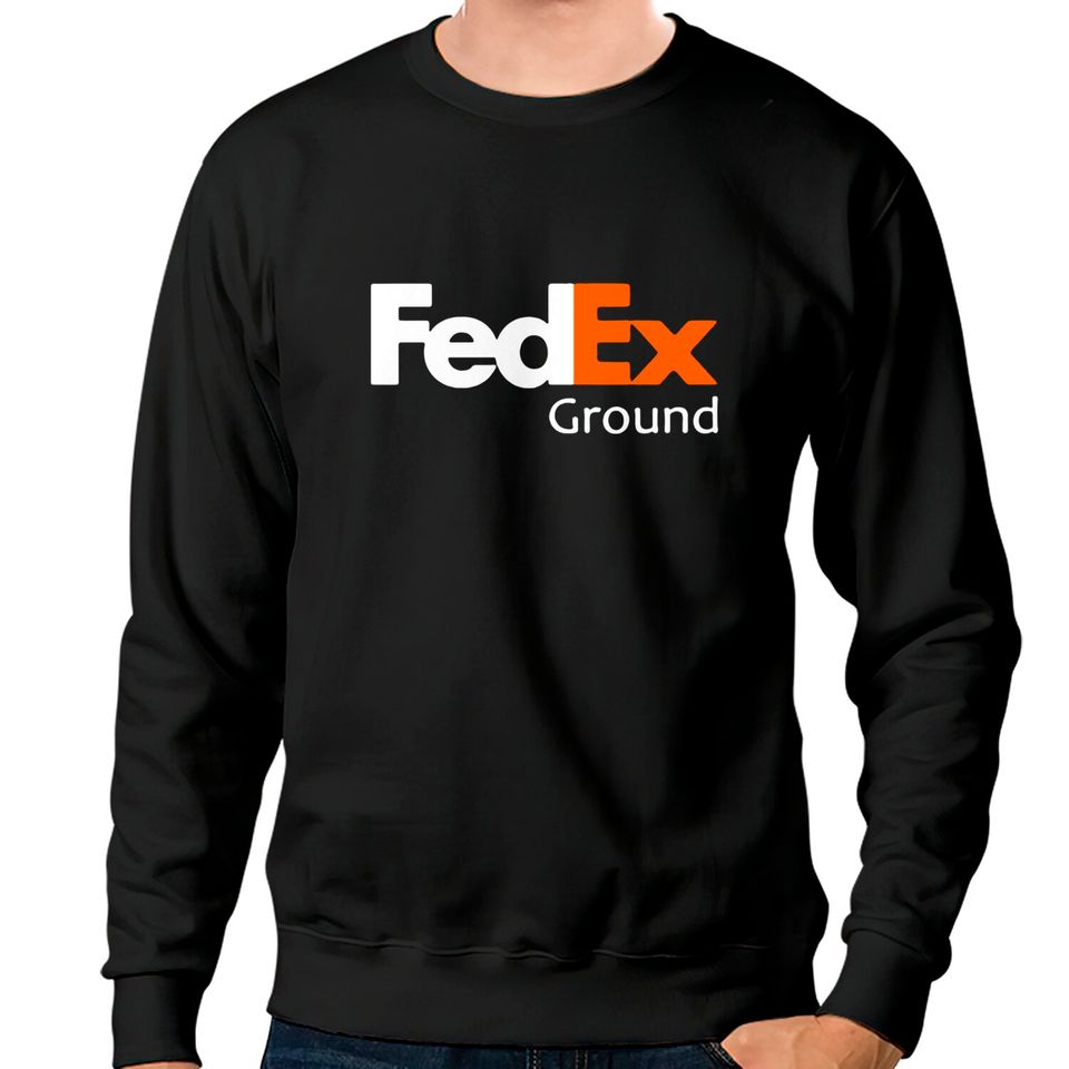 Fedex Ground White Orange Sweatshirts, Delivery Driver Sweatshirts