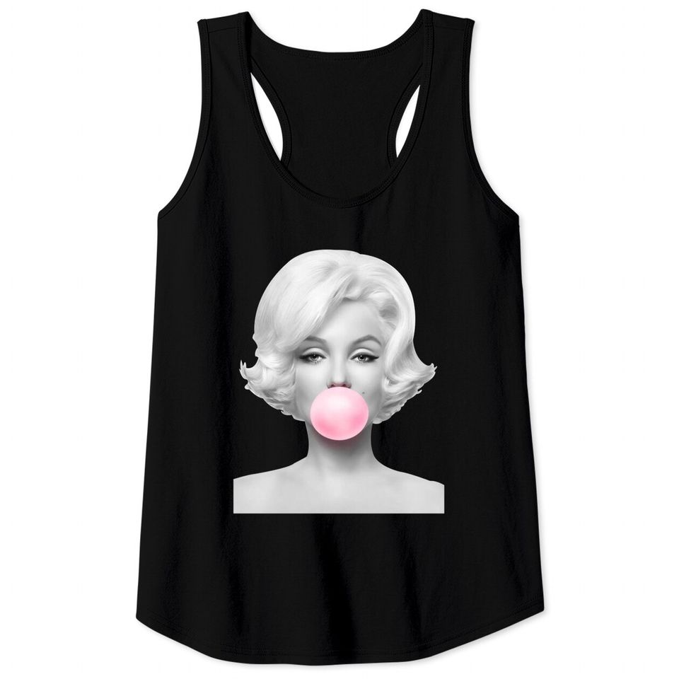 Marilyn Monroe bubblegum Tank Tops