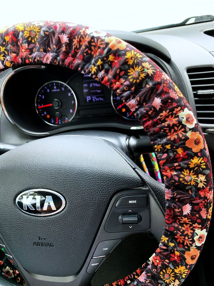 Wildflower Steering Wheel Cover