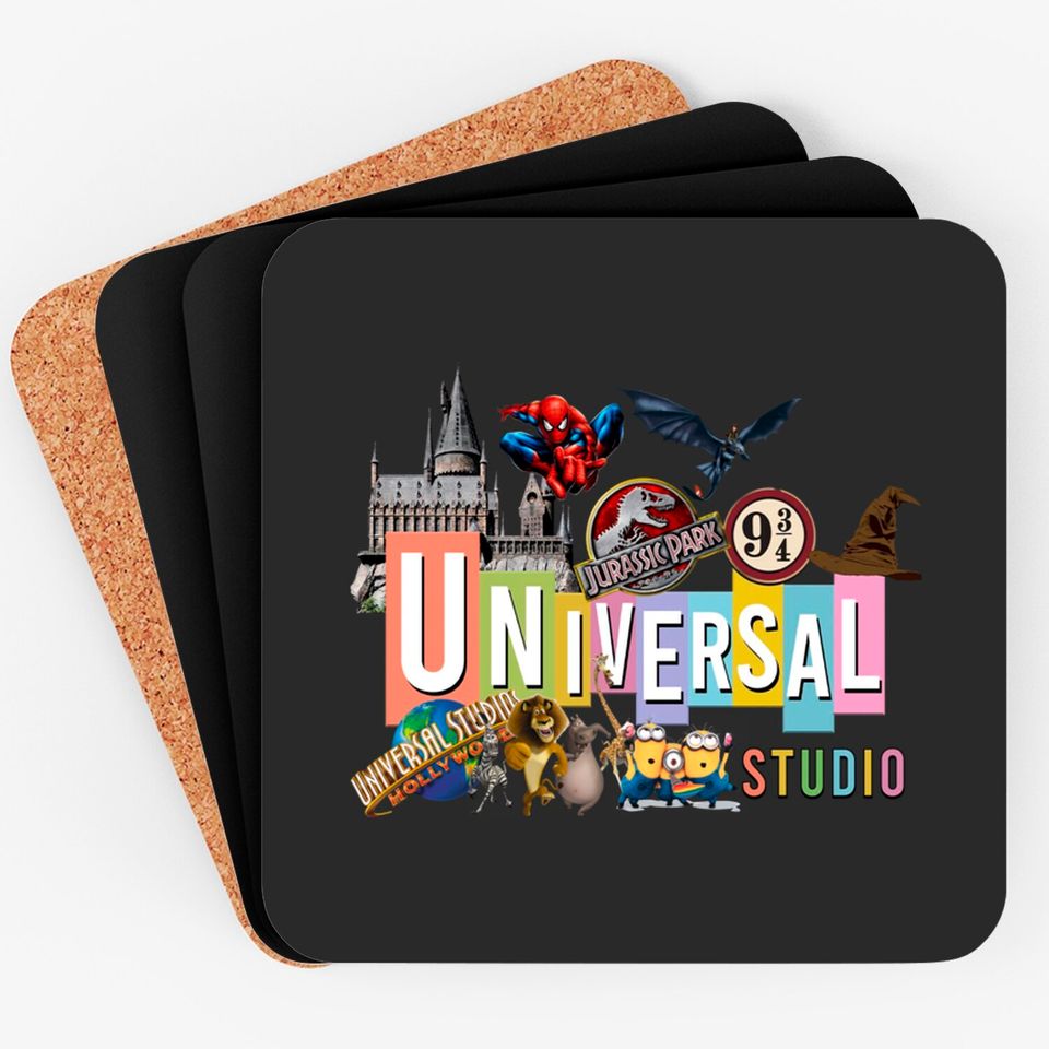 Universal Studios Coasters, Universal Studios Family Coasters, Disney Universal Coasters