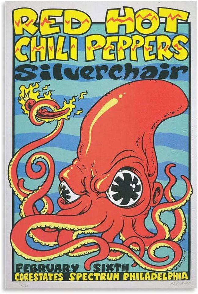 Red Hot Chili Peppers Poster Canvas Poster