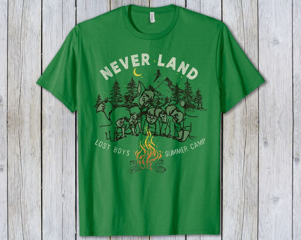 Disney Peter Pan Lost Boys Summer Camp Portrait T-Shirt