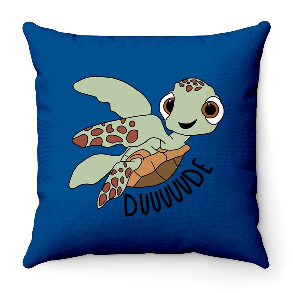 Cute Duuuude Throw Pillows, Cute Squirt Turtle Throw Pillows, Finding Nemo, Disney Matching Throw Pillows