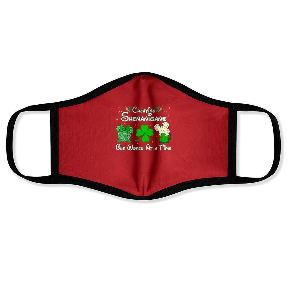 St Patricks Day Disney Epcot Face Masks, Creating Shenanigans St Patricks Day Face Masks