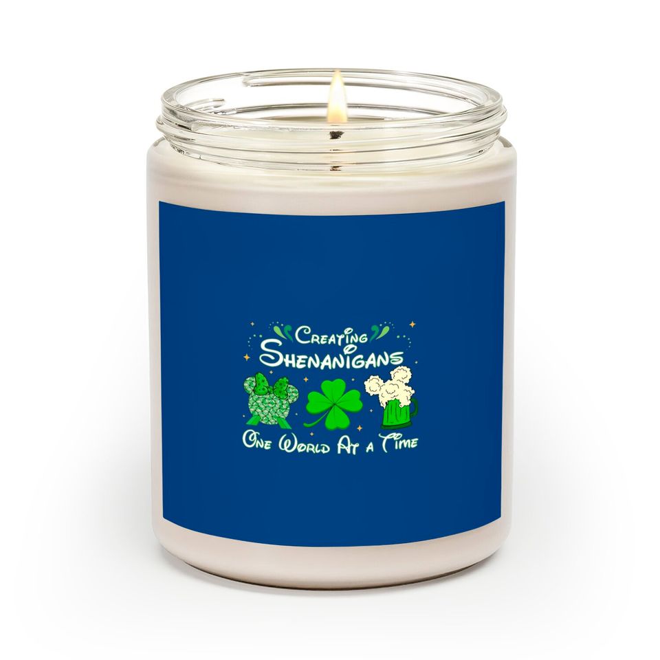 St Patricks Day Disney Epcot Scented Candles, Creating Shenanigans St Patricks Day Scented Candles