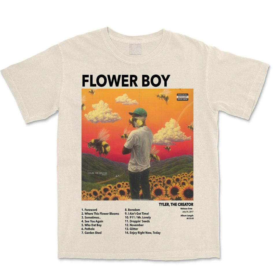 Flower Boy - Tyler The Creator| Retro Album T Shirt