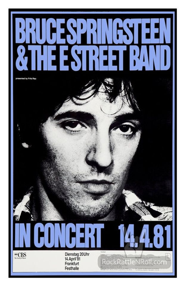 BRUCE SPRINGSTEEN 1981 Concert Poster