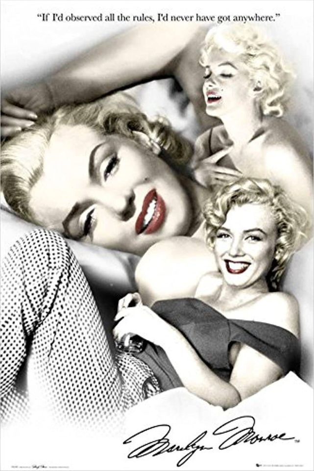 Marilyn Monroe Rules Quote Poster