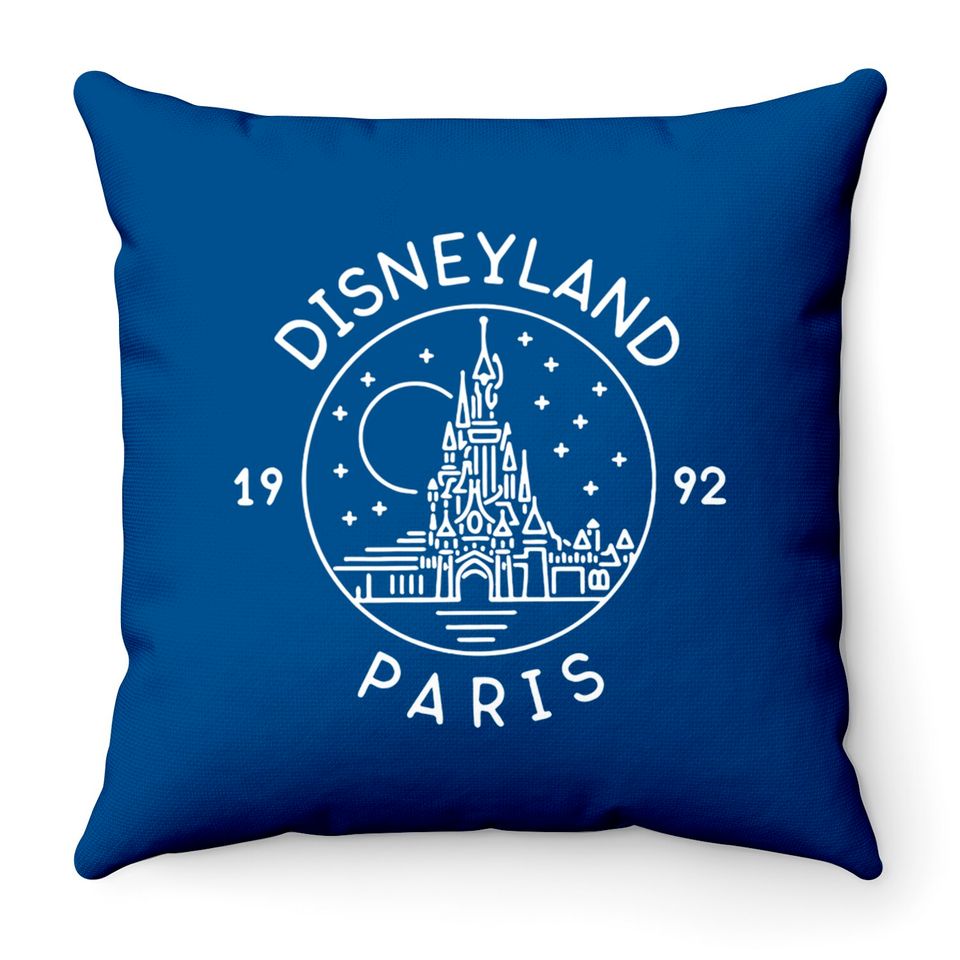 Disneyland Paris Throw Pillows