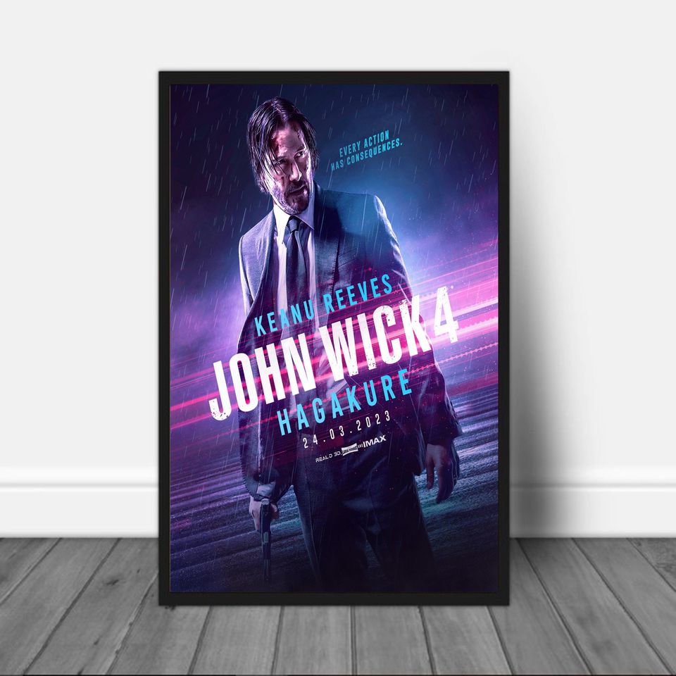 John Wick 4 Poster, John Wick Chapter 4 Poster, John Wick 4 2023 Coming Soon Poster