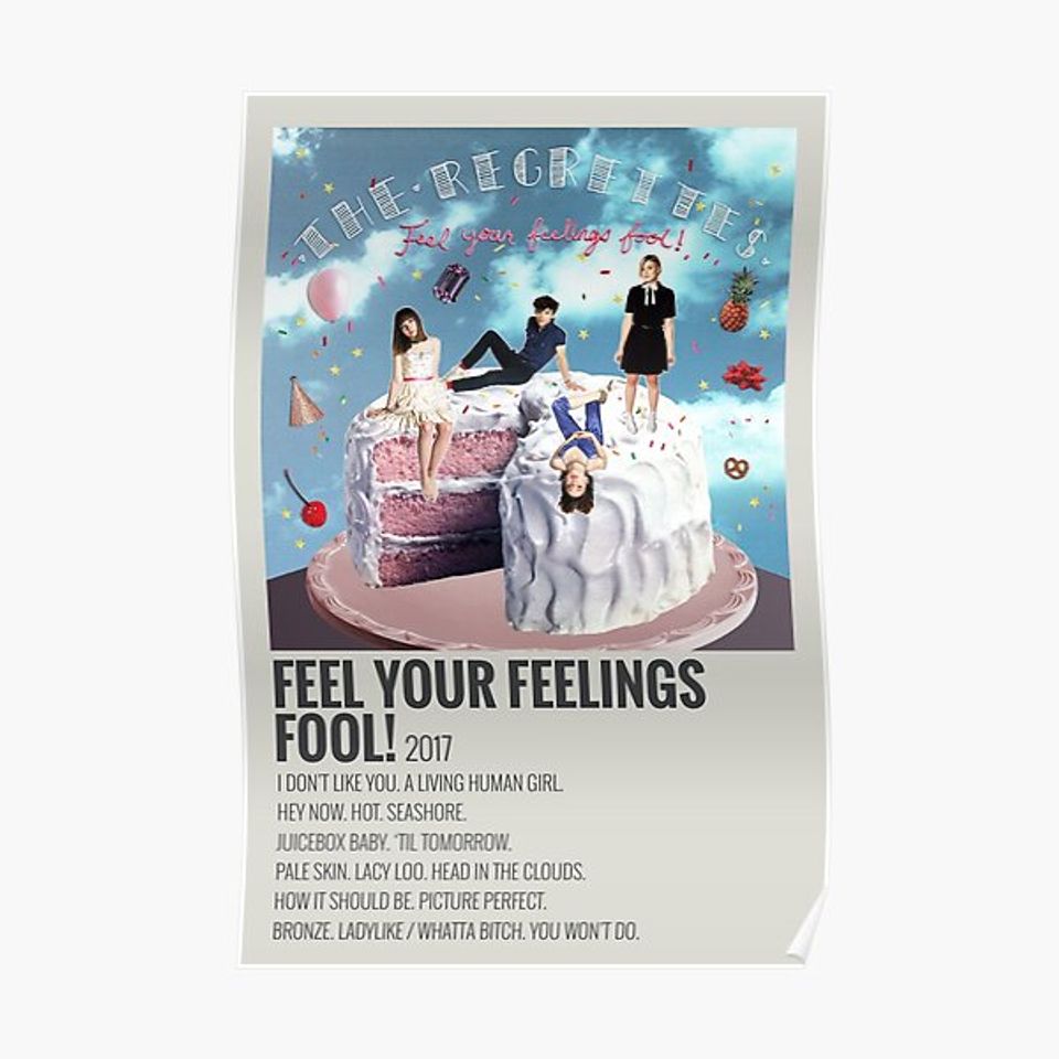 the regrettes feel your feelings fool! album Premium Matte Vertical Poster