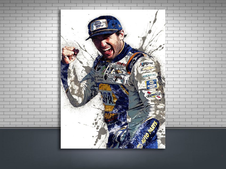Chase Elliot Poster, Man Cave, Game Room