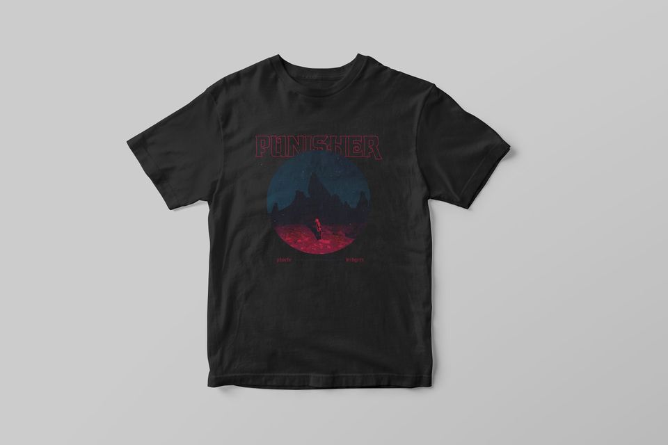 Phoebe Bridgers Punisher Shirt | Retro Punisher Print