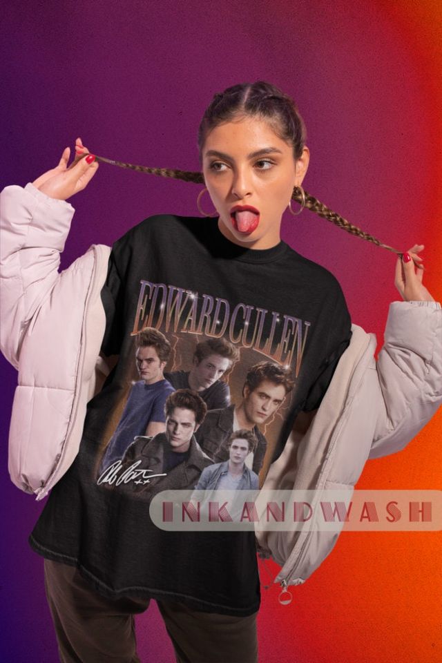 Edward Cullen Vintage Shirt, Edward Cullen Homage Tshirt, Edward Cullen Fan Tee, Edward Cullen Retro 90s Sweater, Robert Pattinson Shirt