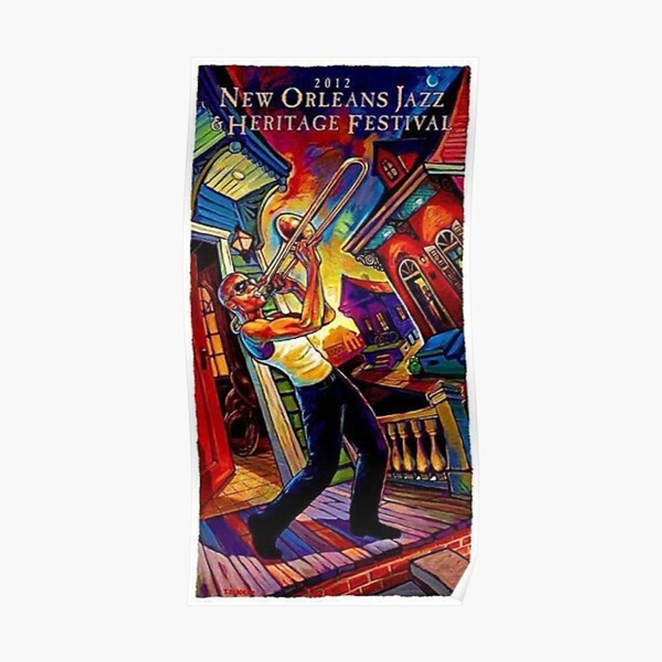 New Orleans Jazz & Heritage Festival 2012 Premium Matte Vertical Poster