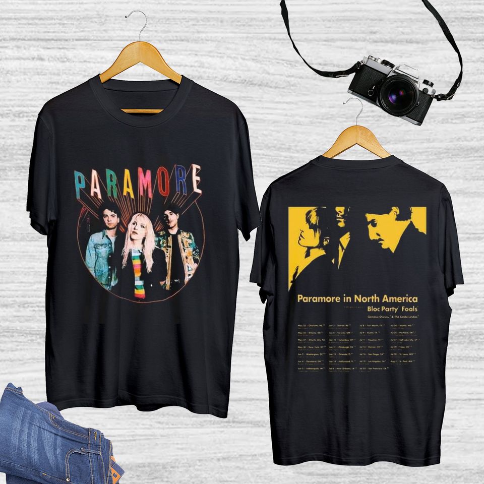 Paramore 2023 Tour T-Shirt, Paramore In North America Tour Shirt,