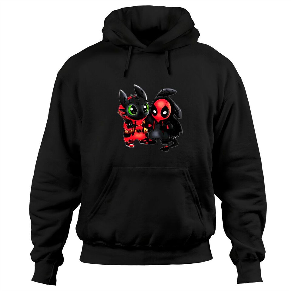 Disney Toothless and Deadpool Costume Friends Hoodies
