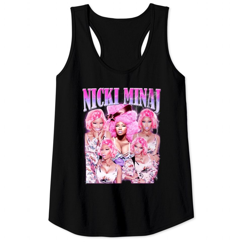 Nicki Minaj Rapper Vintage 90s Bootleg Classic Graphic Tank Tops